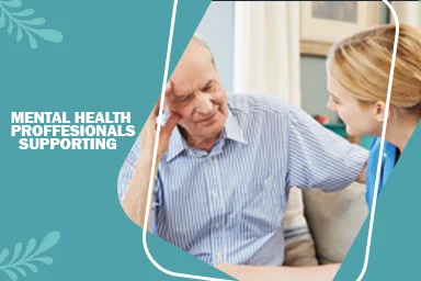 Mental health professional supporting a depression therapy patient