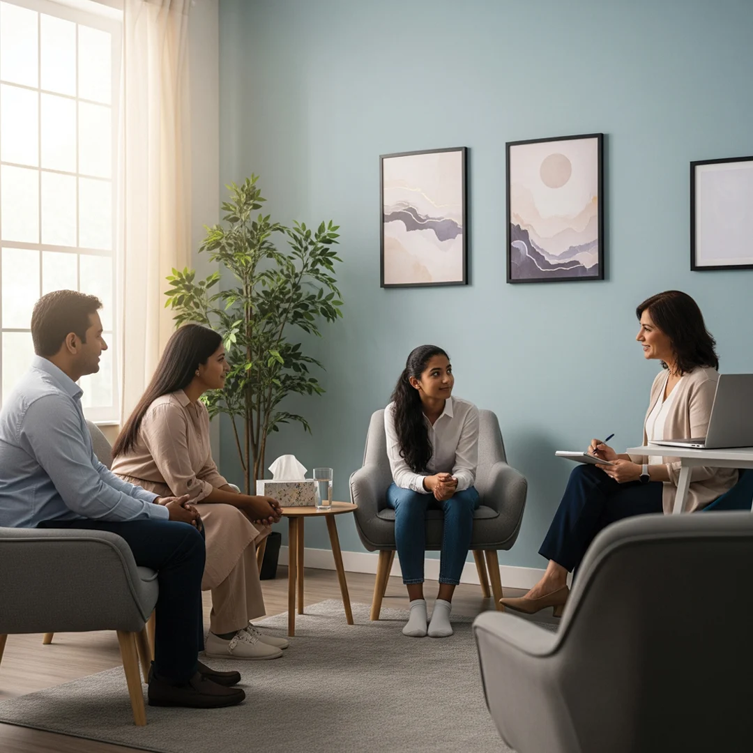 Family counseling session