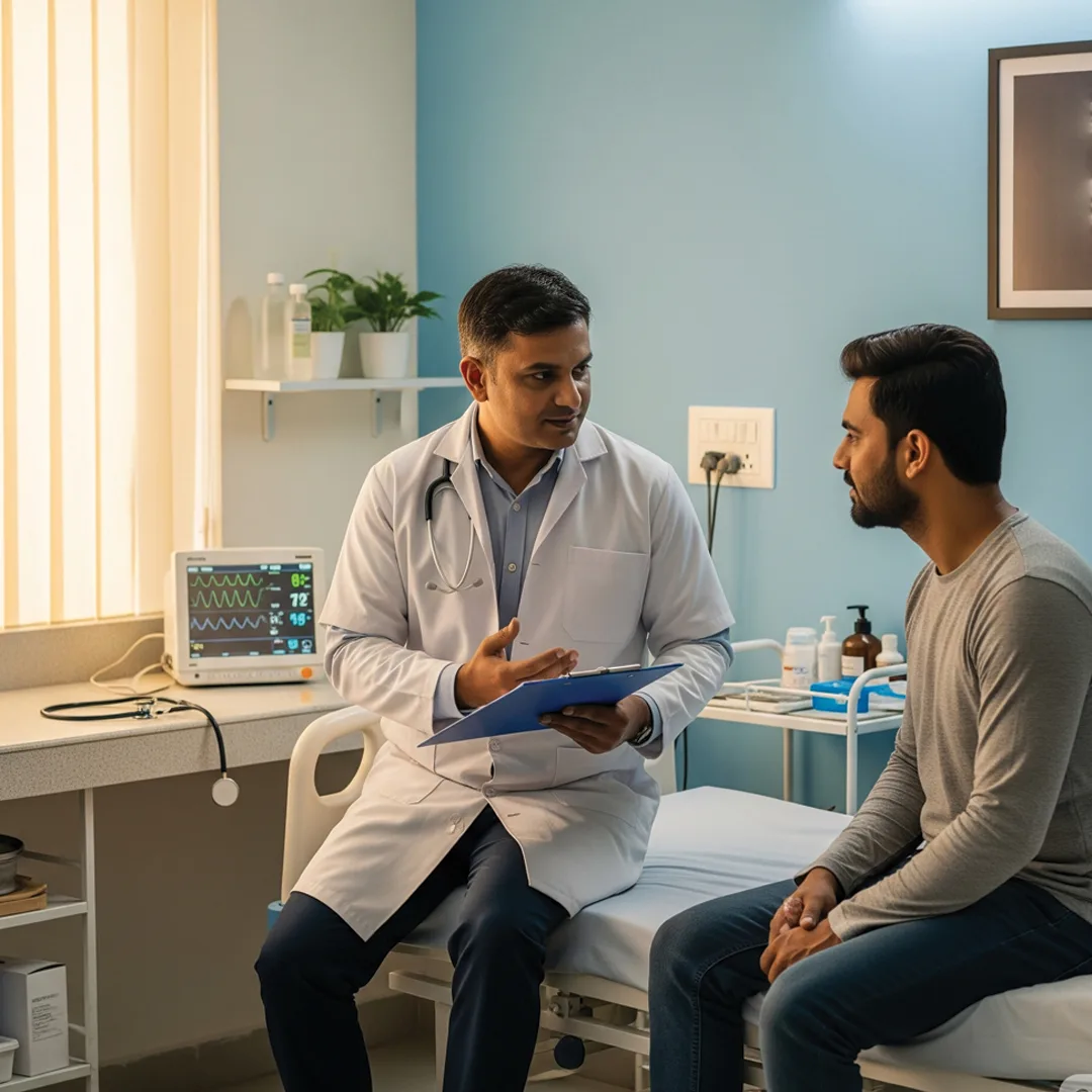 Medical supervision in a rehab center